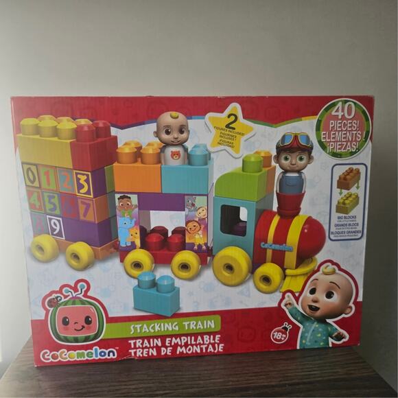 Cocomelon Stacking Train With Blocks 40 Piece NWT - Picture 1 of 2